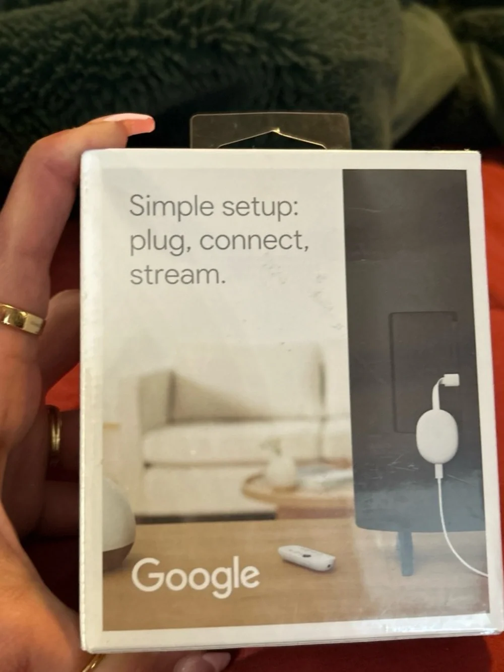 google TV Streaming Dongle in White